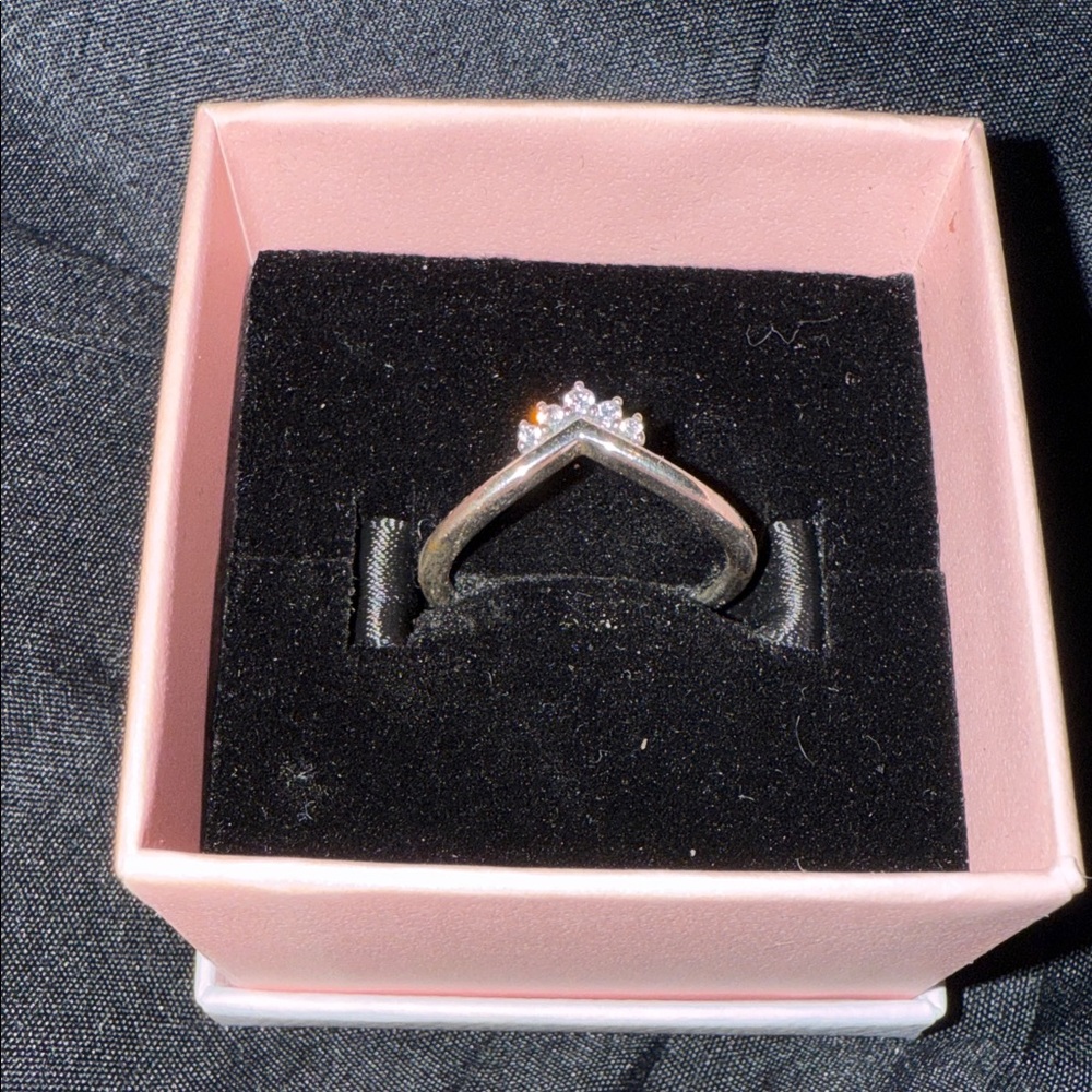 Pandora Elegant Silver Crown Rinf